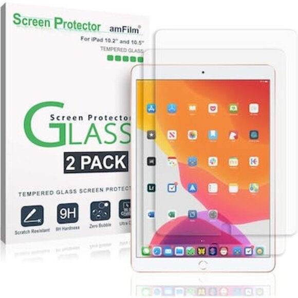 amFilm Screen Protector for iPad 7/ iPad Air 3 (2 Pack) - Picture 1 of 4